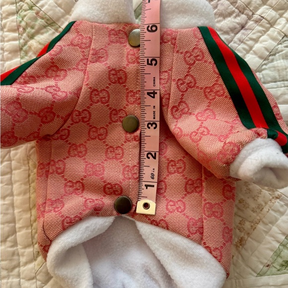 💥SALE💥Luxury-Inspired Dog Outfit Set | Size XS / Small | Cozy Jacket + Mesh Top - Picture 9 of 16